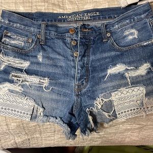 American eagle vintage high rise festival Jean shorts